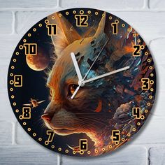 Настенные часы Бруталити УФ волшебный лис - 1373