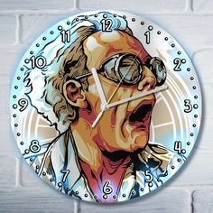 Настенные часы Бруталити УФ фильмы назад в будущее - 1474