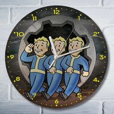 Настенные часы Бруталити УФ игры Fallout 76 - 6051