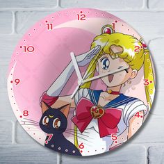 Настенные часы Бруталити УФ аниме Sailor Moon Crystal - 5103