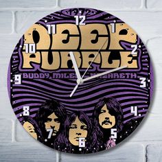 Настенные часы Бруталити УФ Deep Purple - 8082
