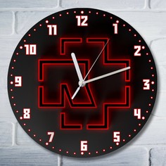 Настенные часы Бруталити УФ музыка Rammstein - 3841