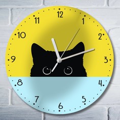 Настенные часы Бруталити УФ животные кот милота - 3005