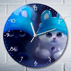 Настенные часы Бруталити УФ животные кот милота - 3012