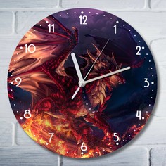 Настенные часы Бруталити УФ фэнтези дракон - 3011