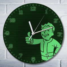 Настенные часы Бруталити УФ игры Fallout 4 - 4498