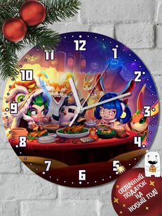 Настенные часы Бруталити УФ Новый год Тимфайт тактикс - 6046