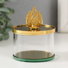 Шкатулка Олимпиас 9914832 6х6х8 см стекло No Brand