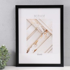 Фоторамка MIRAM 10224054 30х40 см черный пластиковый экран