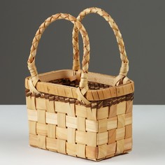 Корзина плетеная 18x10x11,5/23 см секвойя No Brand