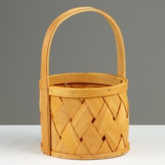 Корзина плетеная 16x12,5/25 см секвойя No Brand