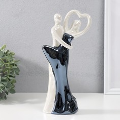 Сувенир керамика В объятиях любви чёрно-белый 246х118х6 см No Brand