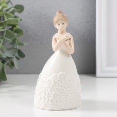 Сувенир керамика Невеста перед свадьбой, 14х7,5х6,5 см No Brand