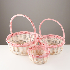 Набор корзин 10230501 3 шт 36x14x39 см 32x12x34 см 27x11x29 см No Brand