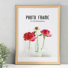 Фоторамка Дерево с золотой каймой 9734508 33х43 см No Brand