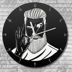 Настенные часы Бруталити деревянные бесшумные