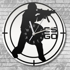 Настенные часы Бруталити деревянные бесшумные