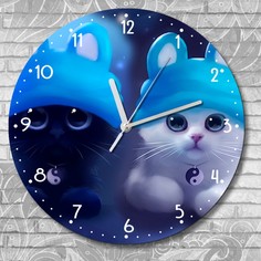 Настенные часы Бруталити УФ животные кот милота - 3012