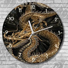 Настенные часы Бруталити УФ фэнтези дракон - 3242
