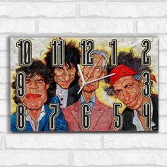 Настенные бесшумные часы Бруталити ОСП музыка Roling Stones - 324