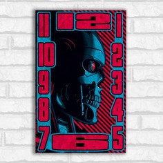 Настенные бесшумные часы Бруталити ОСП фильм Терминатор - 190