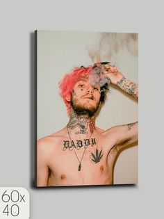 Картина Музыка Lil Peep Лил Пип 1687, интерьерная на холсте No Brand