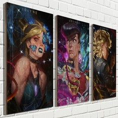 Модульная картина на рельефной доске ОСП Аниме JOJO - 1051 No Brand