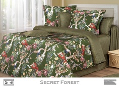 Постельное белье Cotton Dreams, Secret Forest, евро 70x70, мако-сатин