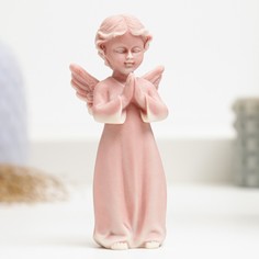 Фигура Сувениры из мраморной крошки Ангелочек в молитве, 9892123, 10см