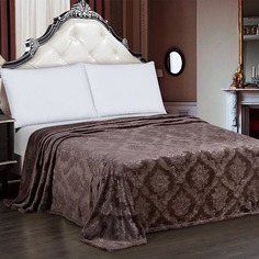 Плед Cleo Parma пушистый велсофт коричневый 1,5-спальный 150х200