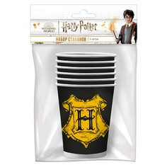 Набор бумажных стаканов ND Play Harry Potter гербы Хогвартса 250 мл, 6 шт