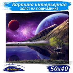 Картина интерьерная на холсте Milato Уголок вселенной IP54-6 50x40см