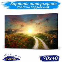 Картина интерьерная на холсте Milato Дорога к мечте IP74-10 70x40см