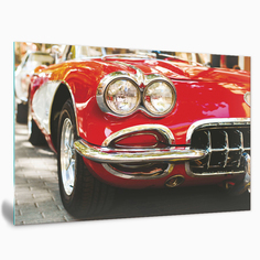 Картина на стекле Postermarket Красный ретро автомобиль AG 50-63, 50х70 см