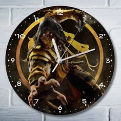 Настенные часы Бруталити УФ игры Mortal Kombat 11 6195