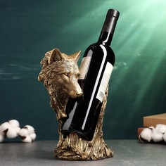 Подставка под бутылку Хорошие сувенирыВолк 26х17х13см