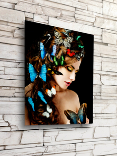 Картина на стекле Postermarket Модель с бабочками AG 40-212