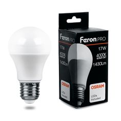 Лампочка светодиодная FERON LB-1017, 17Вт E27 230V белый, упаковка 10 шт., 38039