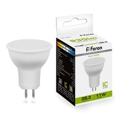 Лампочка светодиодная FERON LB-760, 11Вт G5.3 175-265V белый, упаковка 10 шт., 38138