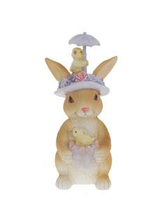 Фигурка декоративная Remecoclub Зайка, из полимера, 15x7x7 см