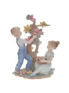 Фигурка декоративная Remecoclub Дети, фарфоровая, 23,5x19,5x14 см
