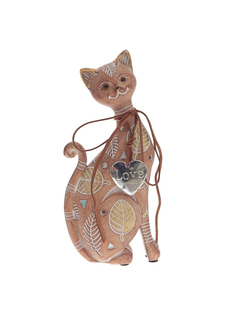 Фигурка декоративная Remecoclub Кошка, из полимера, 22,5x10x4 см