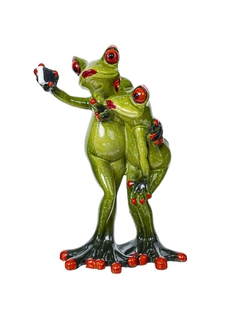 Фигурка декоративная Remecoclub Лягушки, из полимера, 16x7x9,5 см