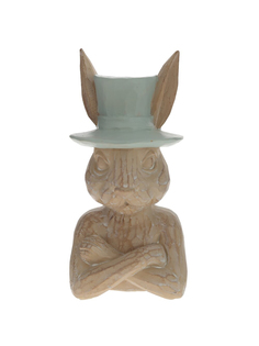 Фигурка декоративная Remecoclub Заяц, из полимера, 12,5x7x7 см