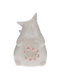 Фигурка декоративная Remecoclub Кот, фарфоровая, 14,5x11x10 см