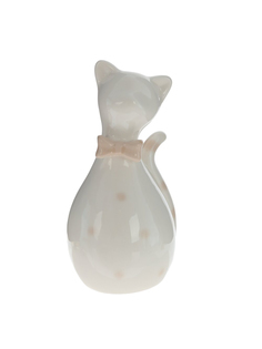 Фигурка декоративная Remecoclub Кот, фарфоровая, 11,5x6x5,5 см