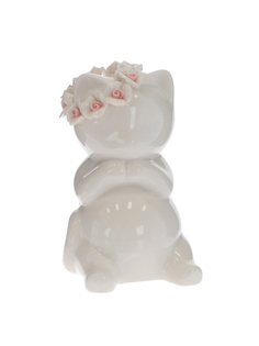 Фигурка декоративная Remecoclub Кот, фарфоровая, 11x7x6 см