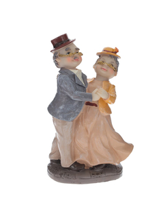Фигурка декоративная Remecoclub Бабушка с дедушкой, из полимера, 18x11x7 см