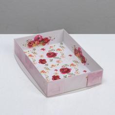 Коробка Дарите Счастье Цветы, 5139815-5p с PVC крышкой, 5шт