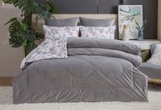 Комплект с одеялом KAZANOV.A “Даламан” платина капучино (хлопок-велюр), семейный Kazanov.A.